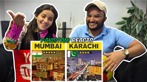 Pakistani Reactions On Mumbai City Vs Karachi City Comparison Video