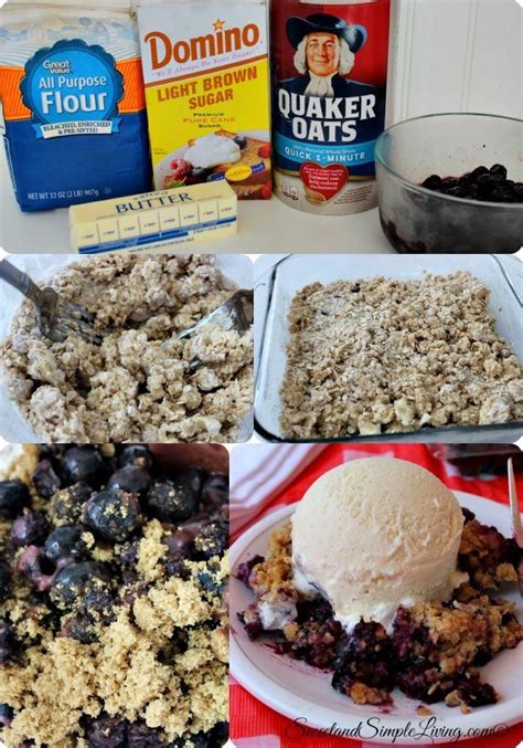 Easy Oatmeal Blueberry Crisp Sweet And Simple Living
