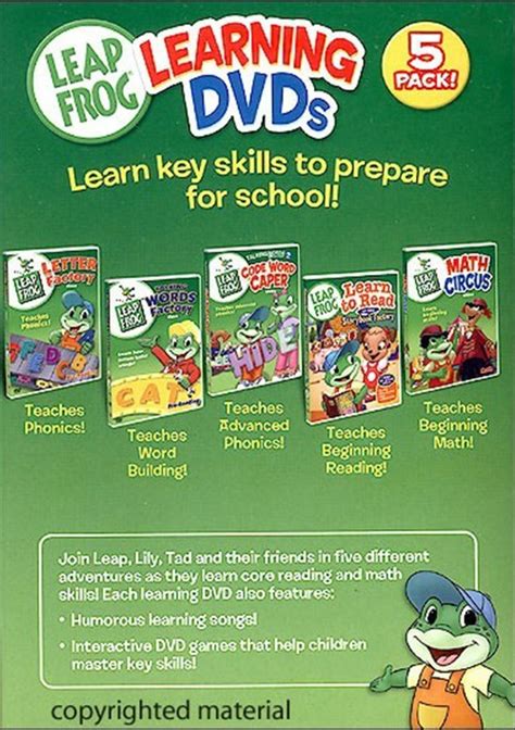 Leap Frog Learning Dvds Box Set Dvd 2006 Dvd Empire