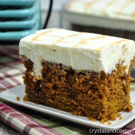 Pumpkin Caramel Poke Cake Recipe