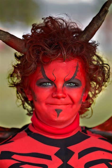 Fiery Devil Makeup For A Spooky Halloween Look