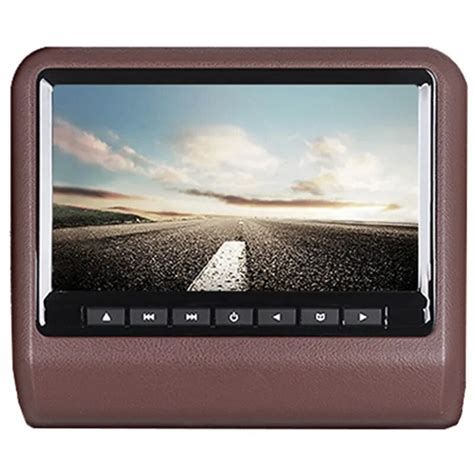 9 Hd Digital Lcd Screen Dvd Car Headrest Monitor Brown In Car Monitors