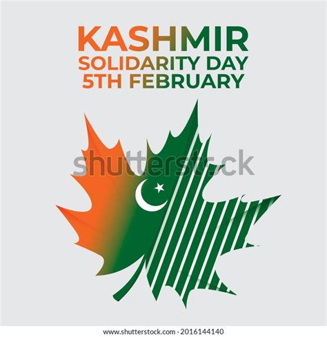 Kashmir Solidarity Day 5th February Vector Stock Vector Royalty Free