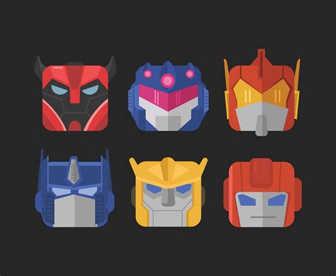 Autobot Vector Black Background Vector Art And Graphics