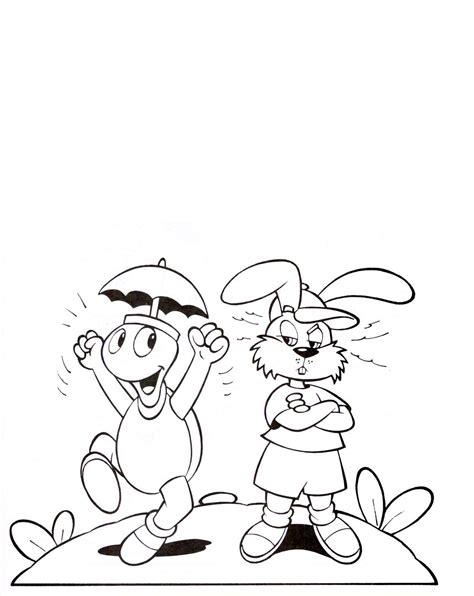 A Lebre E A Tartaruga Para Colorir