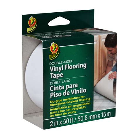 Vinyl Flooring Tape White 25 In X 50 Ft Duck Brand