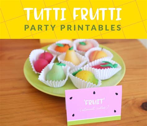 Tutti Frutti Party Printables Tutti Frutti Party Party Printables