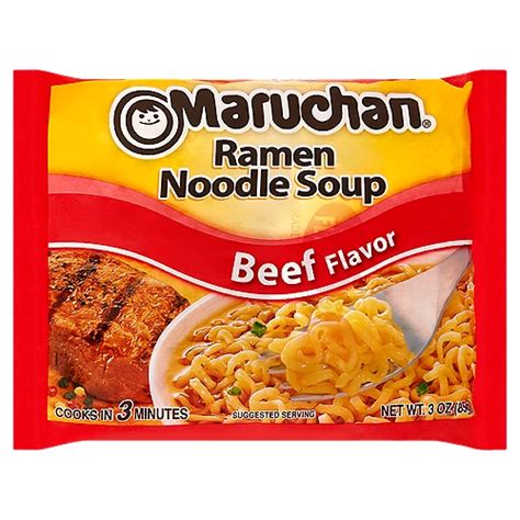 Maruchan Beef Flavor Ramen Noodle Soup 3 Oz