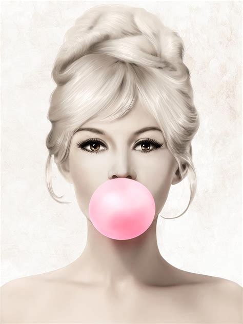 brigitte bardot pink bubble gum poster black and white etsy brigitte bardot fashion wall