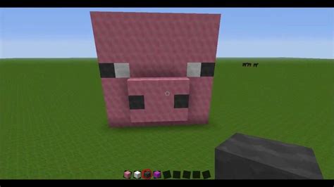 How To Make A Minecraft Pig Face Youtube