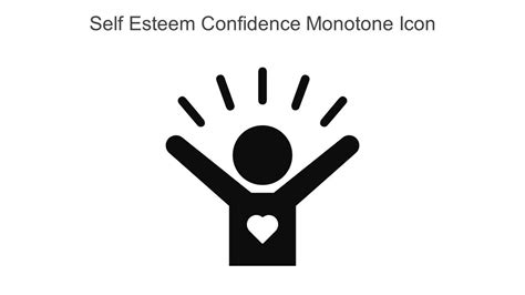 Self Esteem Confidence Monotone Icon In Powerpoint Pptx Png And