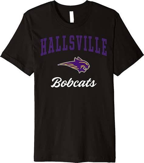 Hallsville High School Bobcats Premium T Shirt C3 Clothing
