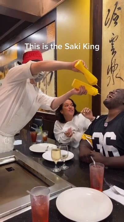 Hibachi Chef Continuously Squirts Sake In Guys Mouth Jukin Licensing