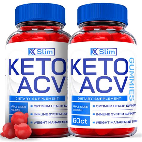 2 Pack X Slim Keto Acv Gummies Supplement For Weight Loss Energy And Focus Boosting Dietary