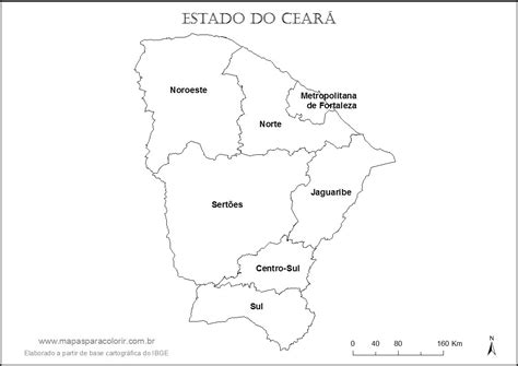 Mapa Do Ceará Para Imprimir
