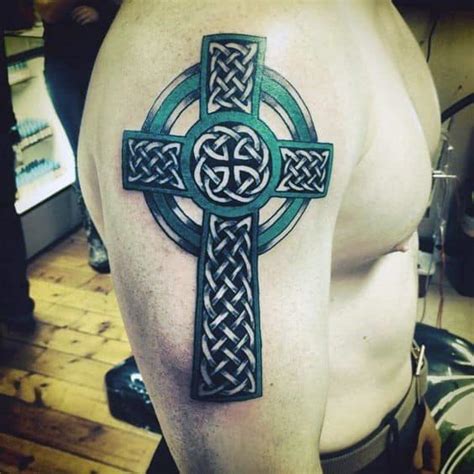 The celtic cross (aka irish cross) is a particularly beautiful representation of this universal symbol and celtic cross tattoos are a popular type of celtic tattoo. 100 Celtic Cross Tattoos For Men - Ancient Symbol Design Ideas