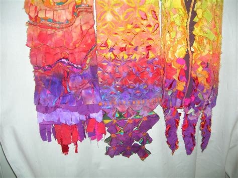 Ann Small Layered And Slashed Fabric Manipulation Textile Artists Color