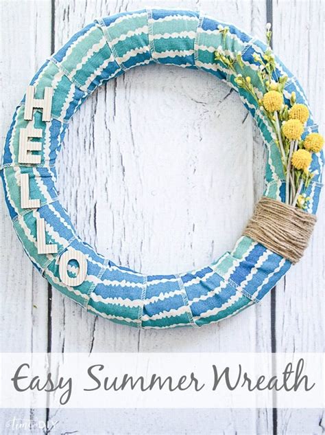 Easy Summer Wreath Lolly Jane