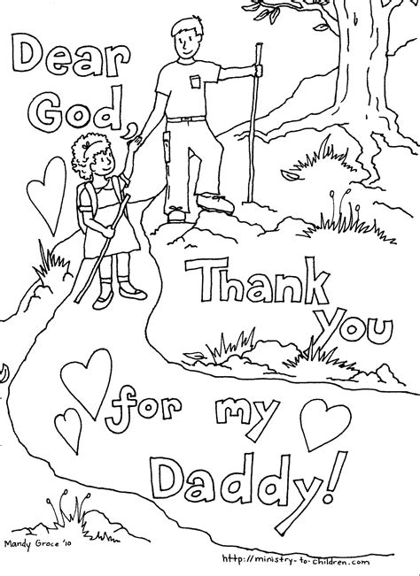 Lds Fathers Day Coloring Pages At Free Printable