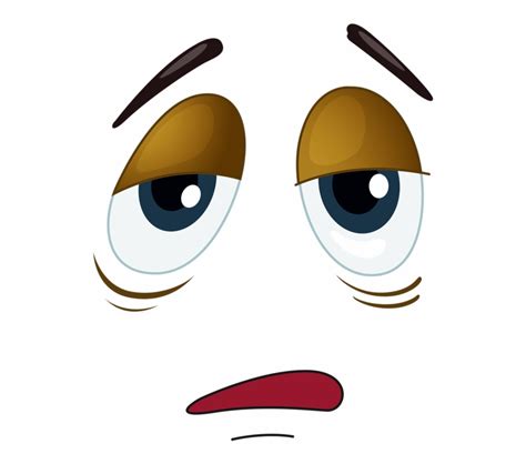Shocked Eyes Png Faces Clipart Face Without Eye Tired