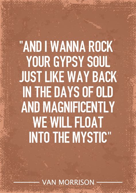 Van Morrison Into The Mystic Lyrics Art Print Etsy