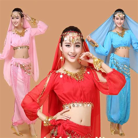 8 Colors Stage Performance Oriental Belly Dancing Clothes Chiffon