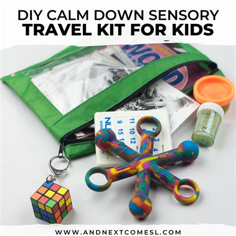 Diy Calm Down Sensory Travel Kit For Kids And Next Comes L