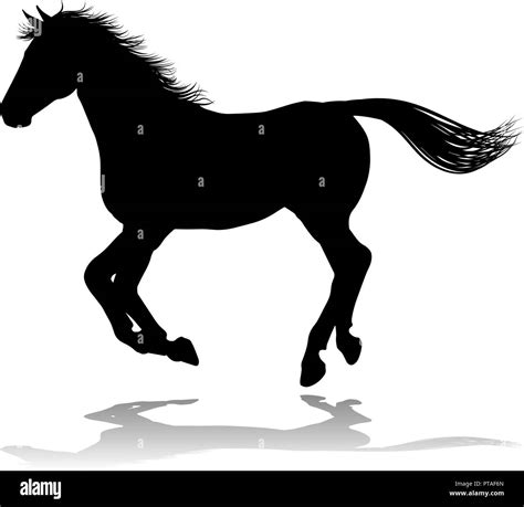Horse Silhouette Animal Stock Vector Image And Art Alamy