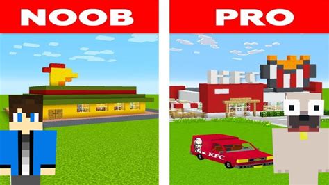 Noob Vs Pro Hotel A Minecraftban Youtube