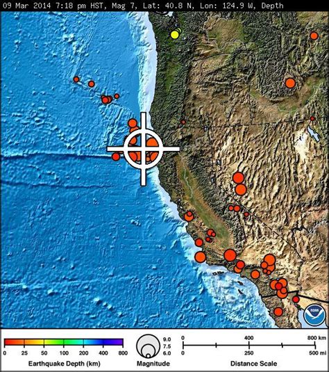 6 9 Magnitude Earthquake Strikes Off Northern California Coast