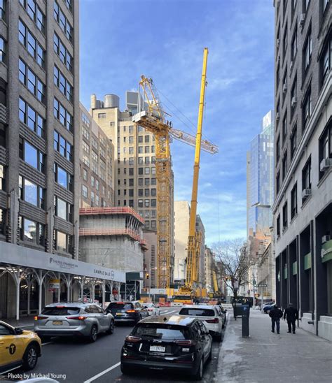 Construction Crane Assembled For 262 Fifth Avenue Supertall In Nomad