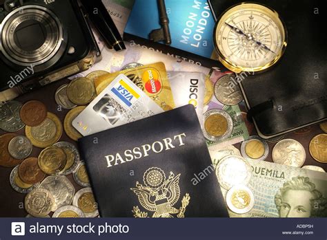 Essentially, travel money cards are specially designed debit cards that you load up with foreign currencies prior to travelling. Travel money and credit cards concept with passport foreign currency Stock Photo, Royalty Free ...