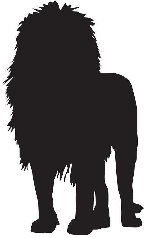 Lion Silhouette PNG Transparent Clip Art Image | Lion silhouette, Silhouette art, Dragon silhouette