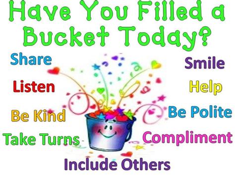 Have You Filled A Bucket Today The Autism Helper