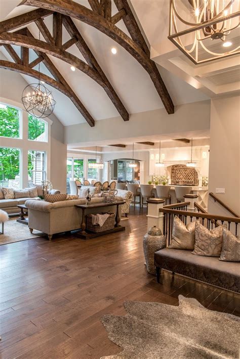 In addition to the fireplace, the coffee table is a bass drum topped with salvaged wood. 10+ Great Ideas for Modern Barndominium Plans | House ...