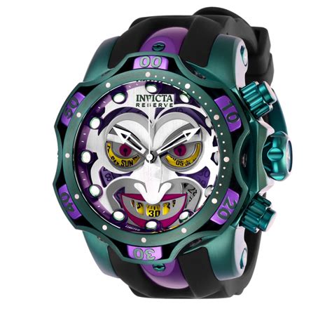 Invicta Venom Dc Comics Joker Limited Edition Mens 525mm Swiss Watch