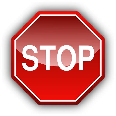 Stop Sign Traffic · Free Vector Graphic On Pixabay