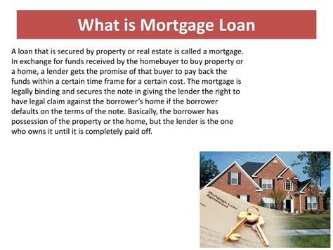 Ppt What Is Mortgage Loan Powerpoint Presentation Free Download Id