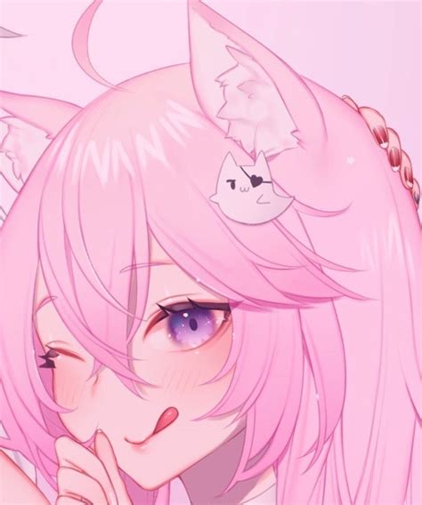 Pink Hair Anime Anime Girl Pink Anime Wolf Girl Neko Girl Cat Girl