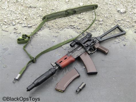 Spetsnaz Mvd Osn Vityaz Aks 74u Rifle Wsling And Suppressor Blackopstoys