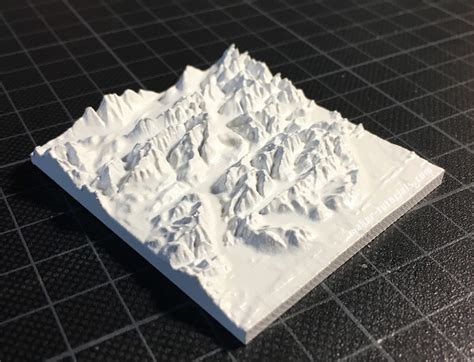 Create Your Own 3d Printed Topographical Map Mini Mountain Raised