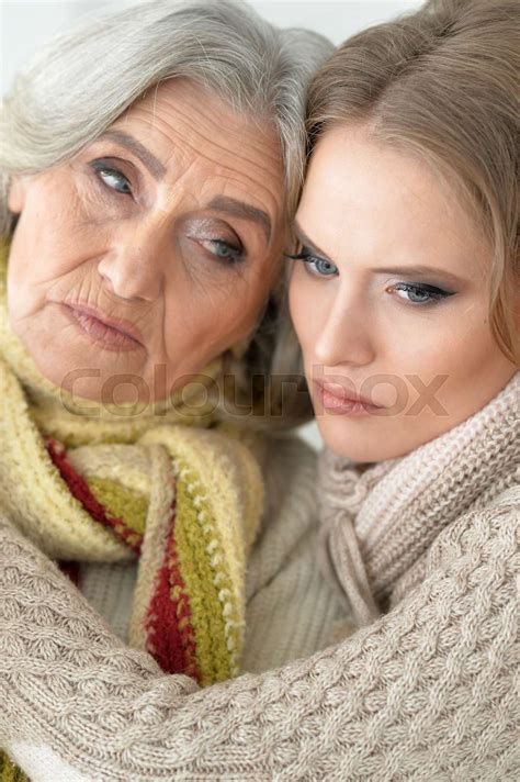 Senior Mother And Her Daughter Stock Image Colourbox