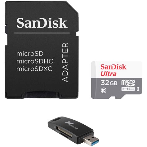 Sandisk 32gb Ultra Uhs I Microsdhc Memory Card With Sd Adapter