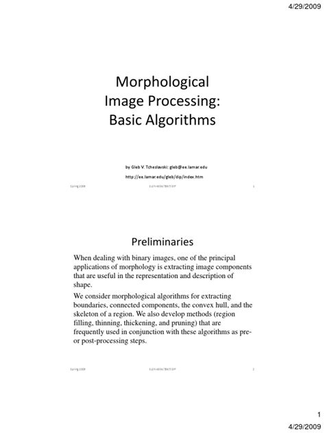 10 2 Morphological Image Processing Pdf Multidimensional Signal