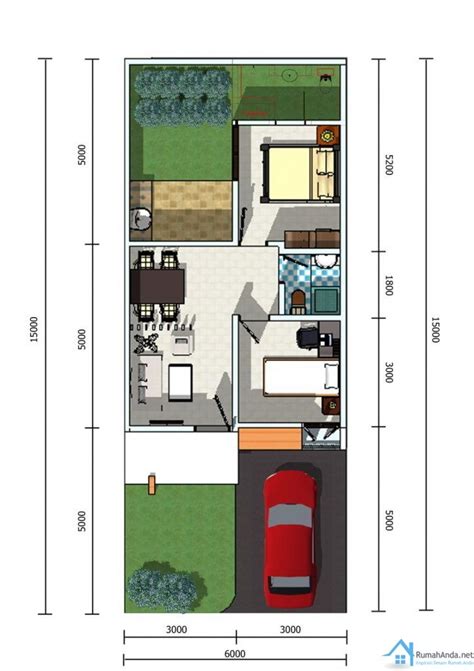 Gambar desainrumah minimalis type 105 auto cad file 1 lantai via sanggarteknik.com. Terpopuler 36+ Desain Rumah Type 45/70