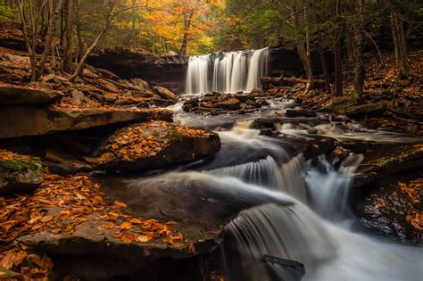 Wallpaper Ricketts Glen State Park In Pennsylvania Autumn Colors State