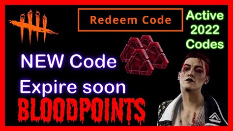 Dead By Daylight Bloodpoints Code August Youtube