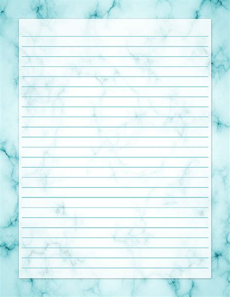 Free Printable Blue Marble Stationery In  And Pdf Formats The