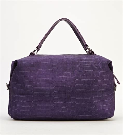 Download Mock Croc Purple Handbag Bag - Beautiful GIFT - Shoulder ...