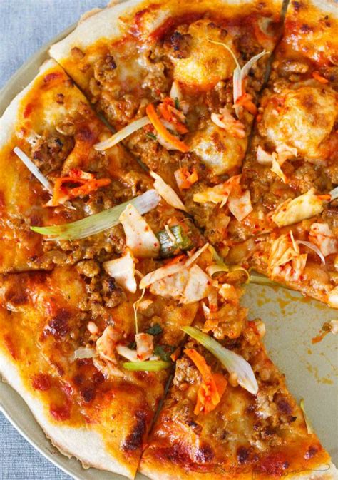 Our recipe of okonomiyaki is enough for 1 pizza/ pancake. Spicy Korean Pork Pizza - Korean Asian Pizza Recipe
